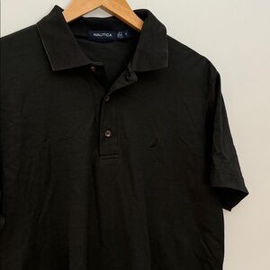 ✅ NAUTICA Casual Golf Preppy Short Sleeve Comfort Blend Polo Shirt Size Small